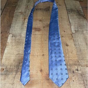 Celine baby blue floral tie